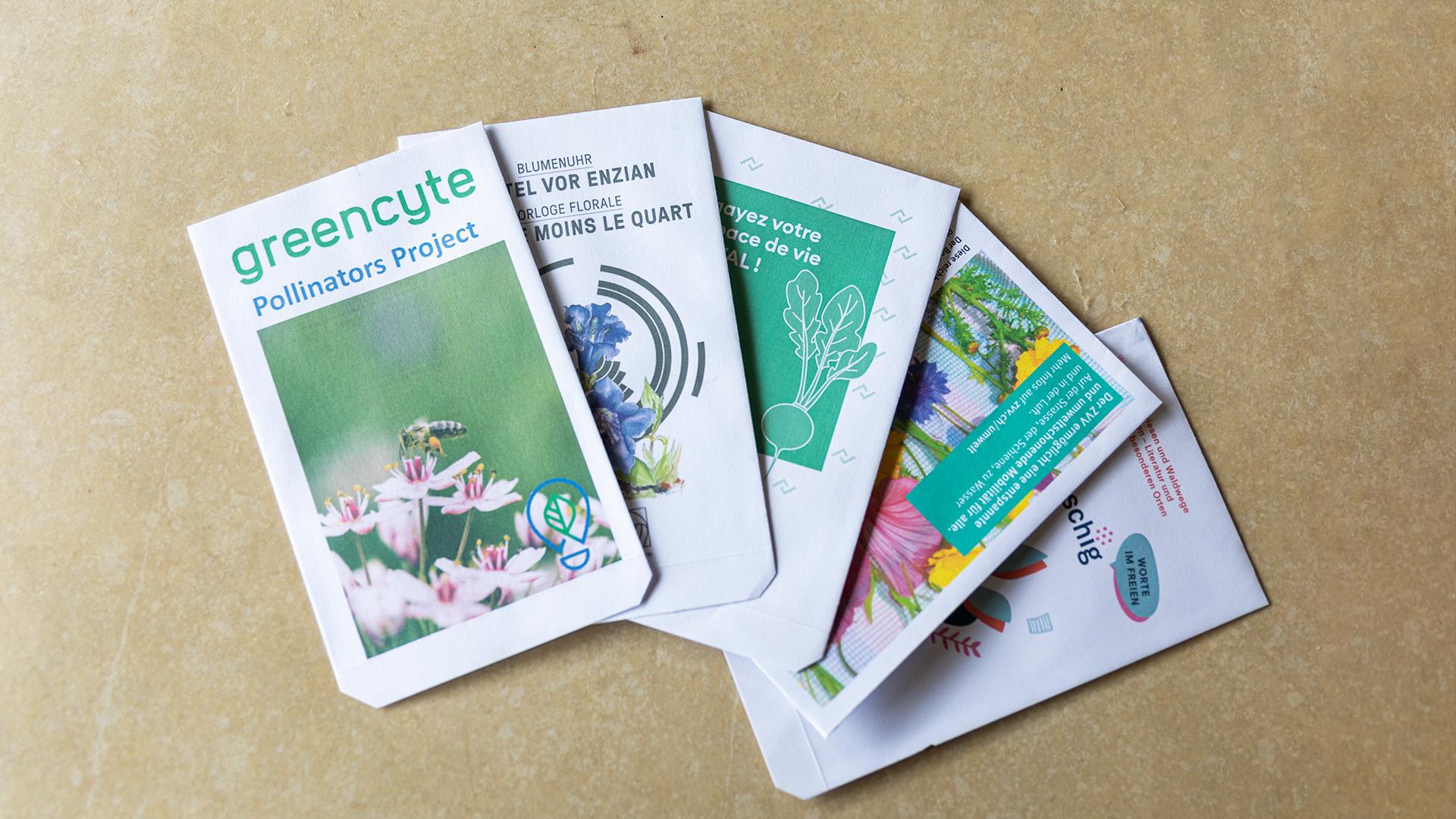 Personalized seed packets that can be used to advertise your comapany