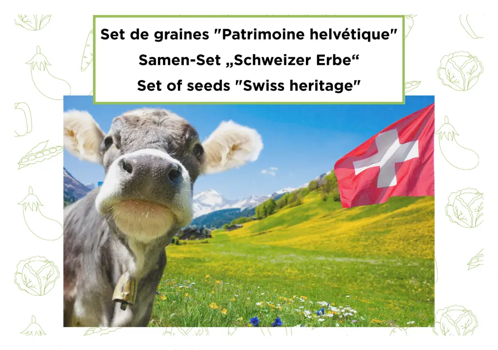 Set de graines 'Patrimoine helvétique'