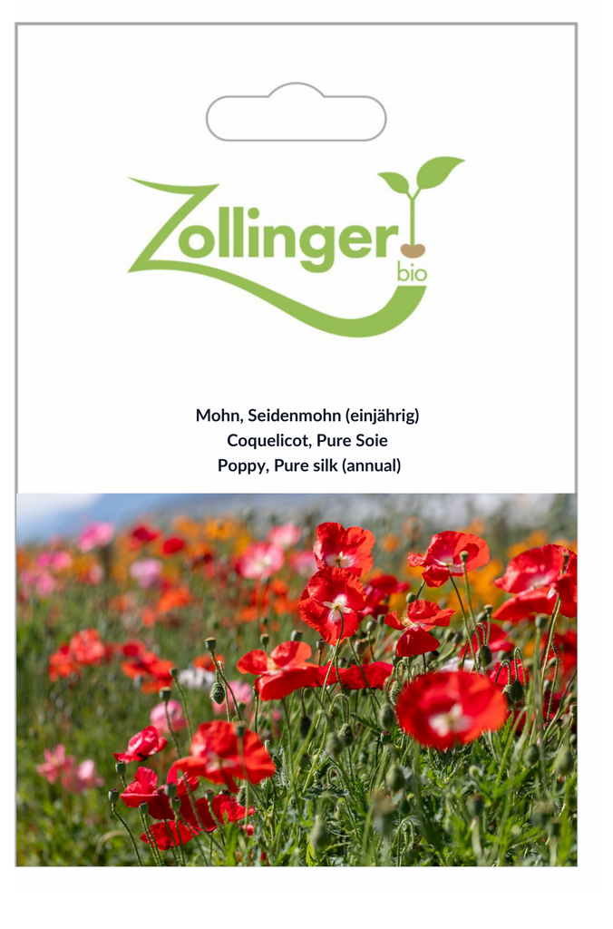 Sachet recto Coquelicot, Pure Soie