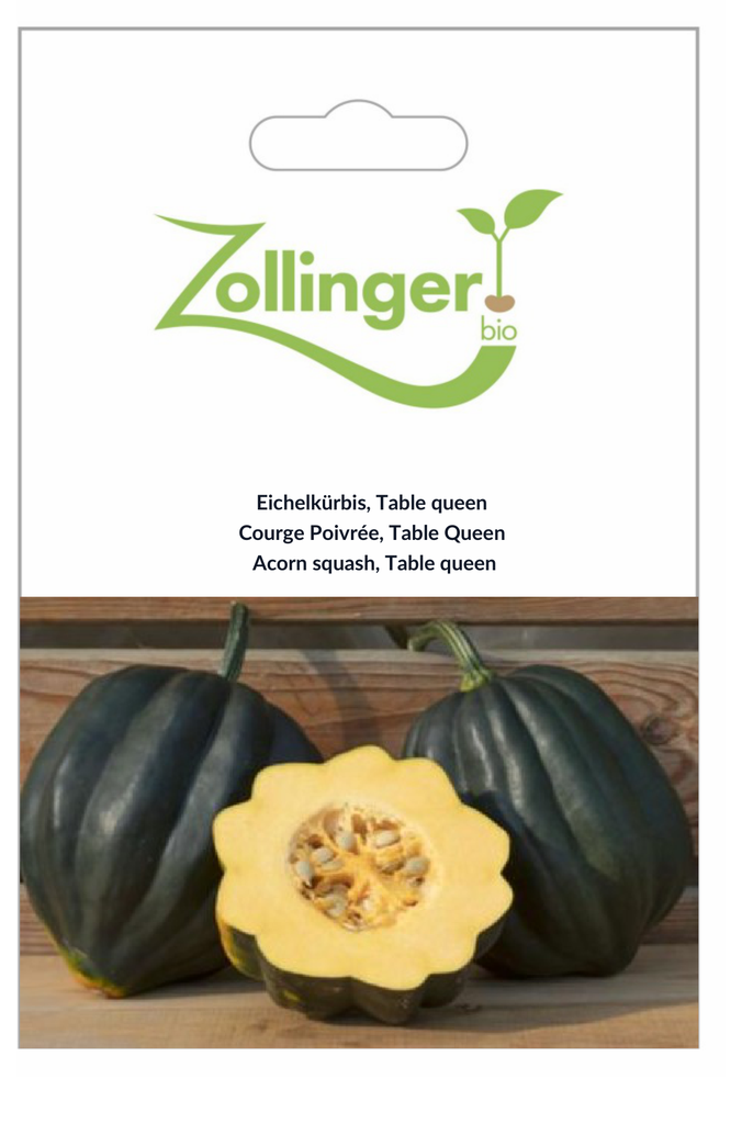 Sachet recto Courge Poivrée, Table Queen