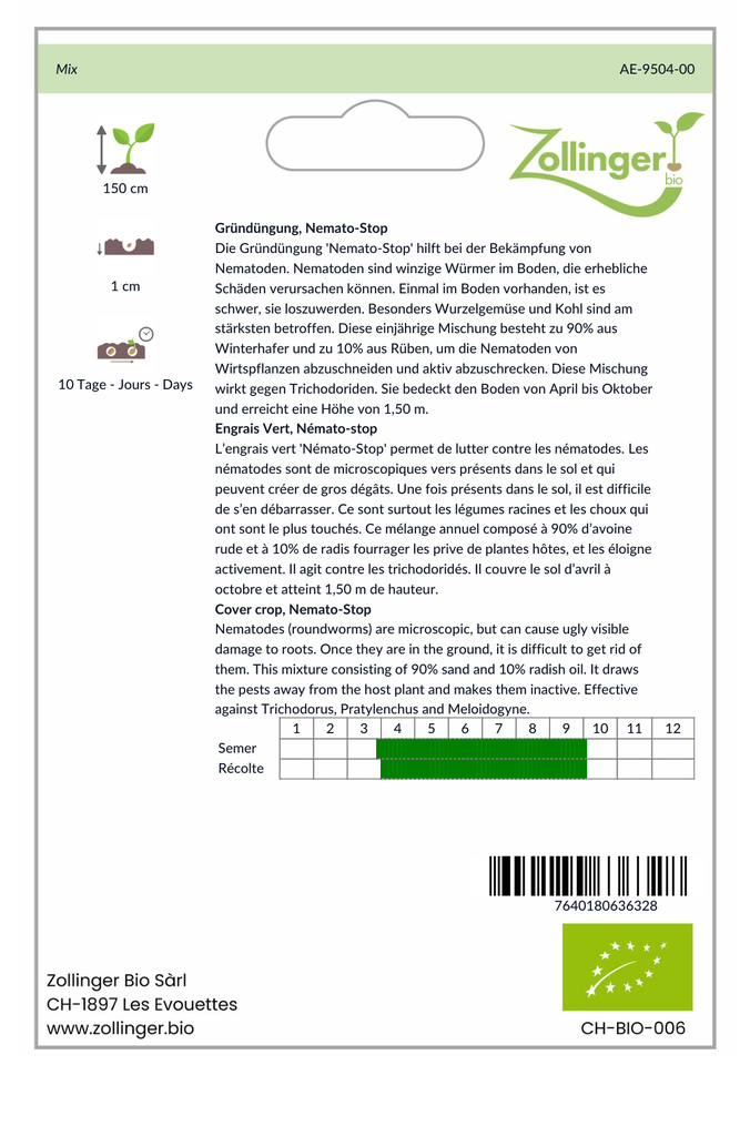Sachet recto Engrais Vert, Némato-stop