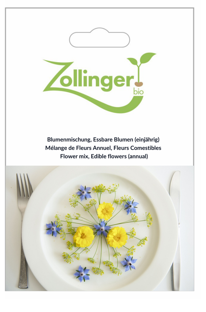 Sachet recto Mélange de Fleurs Annuel, Fleurs Comestibles