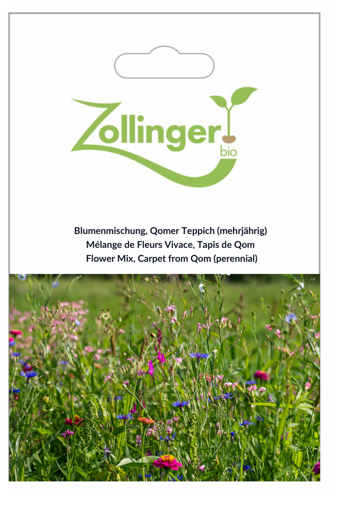 Sachet recto Mélange de Fleurs Vivace, Tapis de Qom