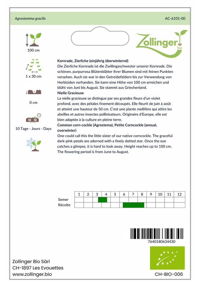 Sachet recto Nielle Gracieuse