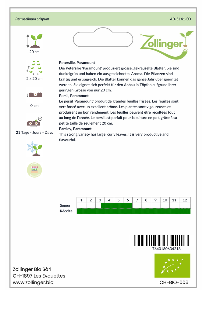 Sachet recto Persil, Paramount