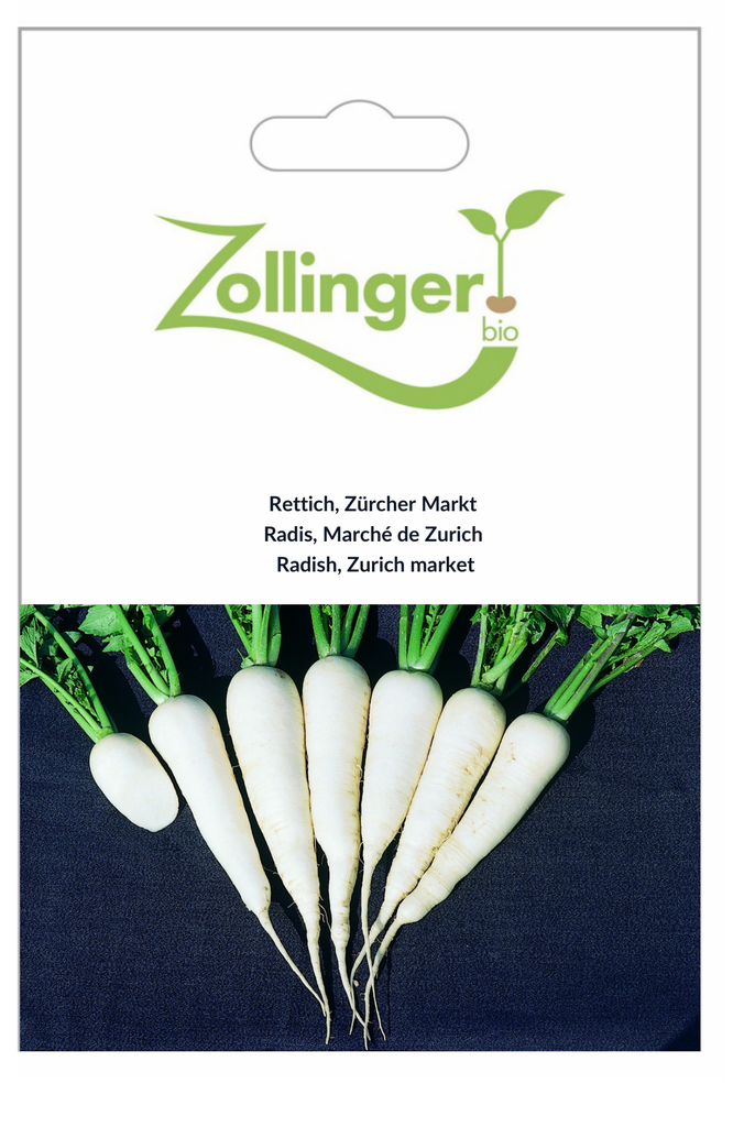 Sachet recto Radis, Marché de Zurich