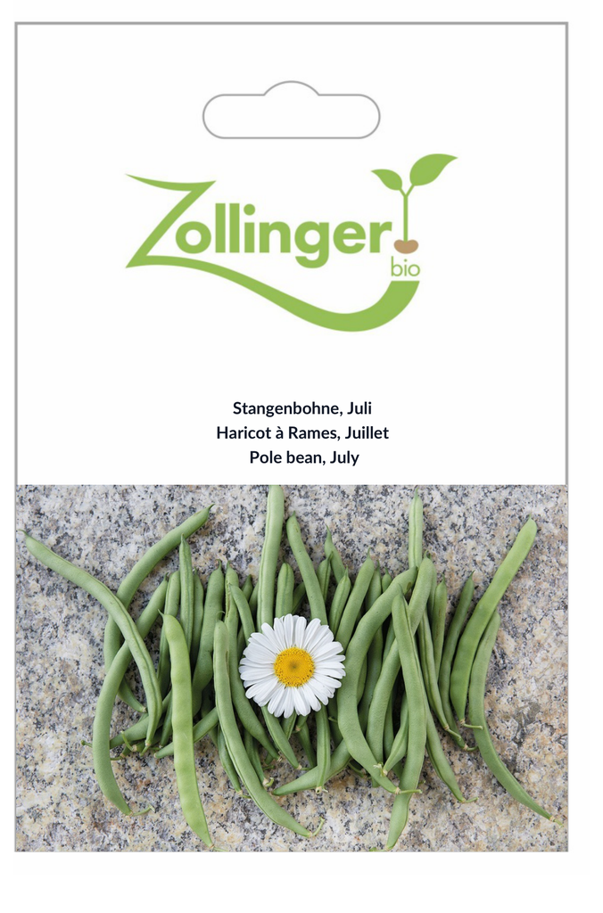 Sachet recto Haricot à Rames, Juillet