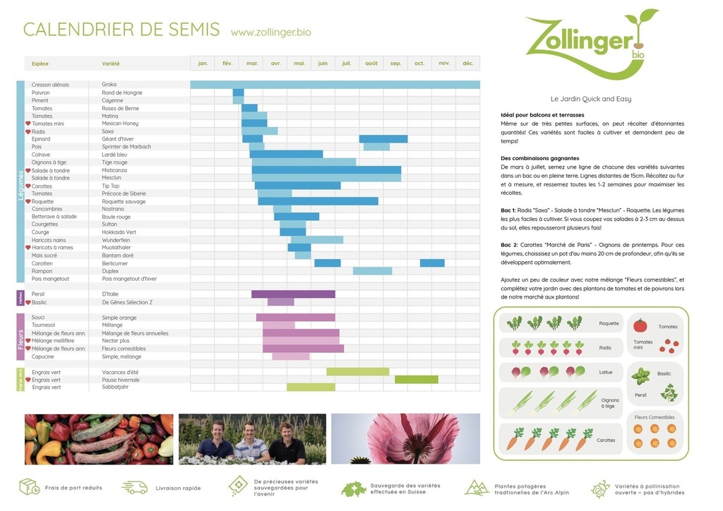 Aide à la vente - Calendrier photo