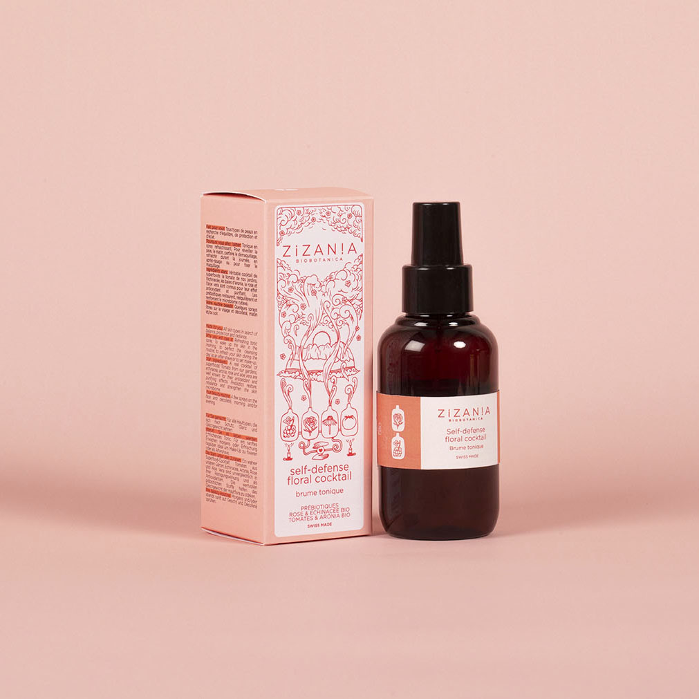 Soin visage Zizania, Self-defense floral cocktail 100 ml (Brume tonique)