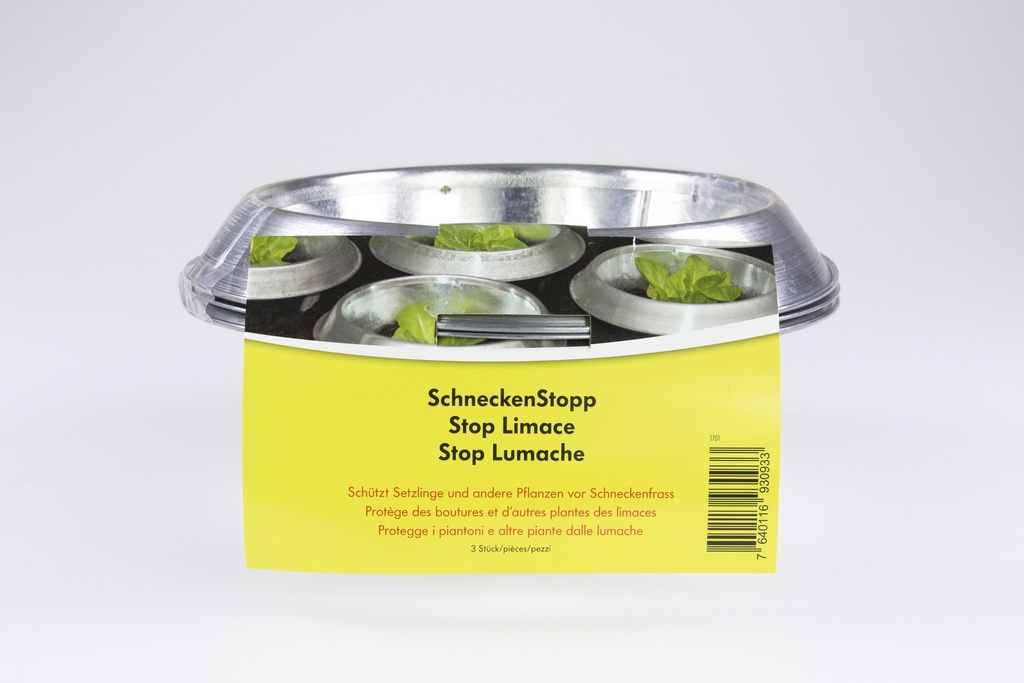Schnecken Stopp aus Blech
