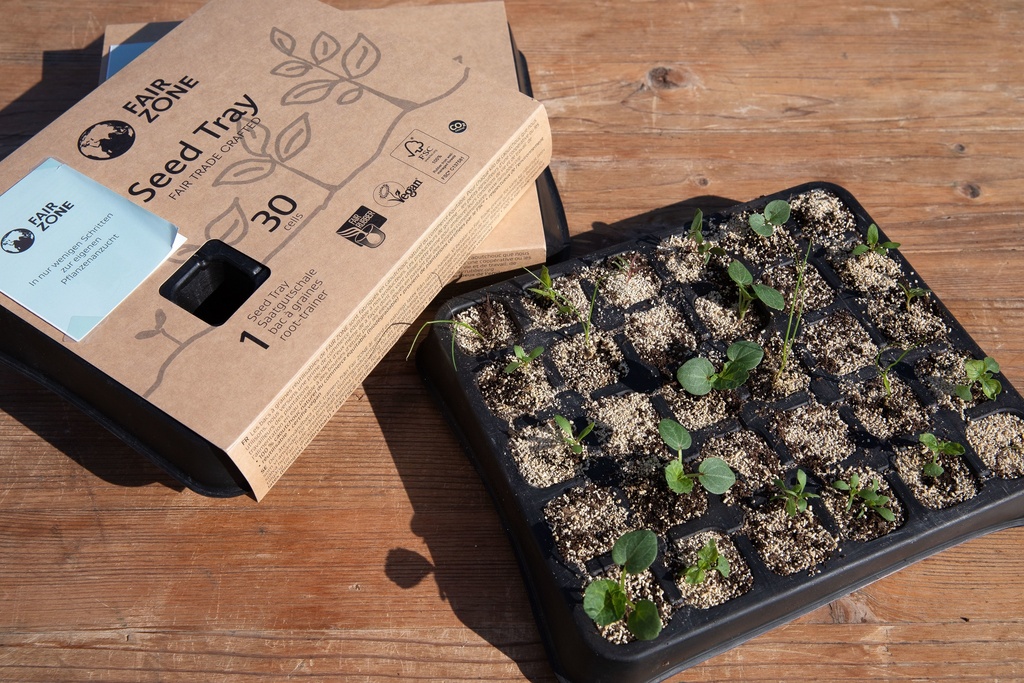 Seed tray from FSC rubber