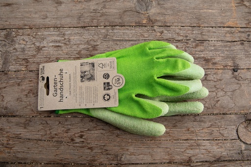 Gardening gloves from natural rubber FSC