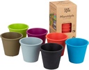 Plant pot color mix (set of 6)